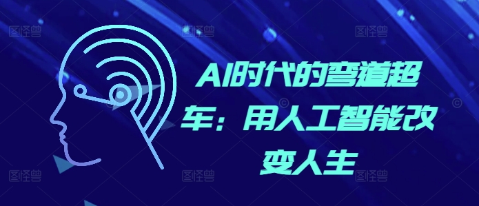 AI时代的弯道超车：用人工智能改变人生AI时代的弯道超车：用人工智能改变人生共研网创-网赚项目-副业赚钱-互联网创业-资源整合-共研赋能共研网创社